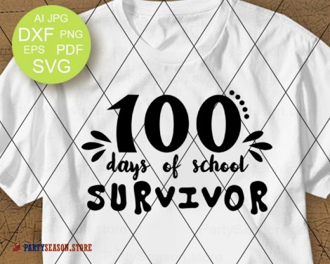 100 days of school survivor Party Season store 1